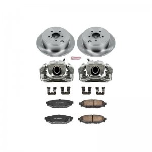 Subaru Impreza Brake Kit - Rear - PowerStop - Autospecialty Rotors + Evolution Ceramic Pads + Replacement Calipers - `08-`14