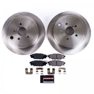 Subaru Impreza Brake Kit - Rear - PowerStop - Autospecialty Rotors + Z17 Evolution Plus Ceramic Pads - `08-`14