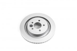 Ford Mustang Brake Rotor (1) - Rear - PowerStop - Evolution Geomet Coated - Silver - `15-`18