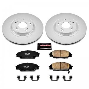 Acura RSX Brake Kit - Front - PowerStop - Geomet Coated Rotors + Z17 Ceramic Pads - `02-`06