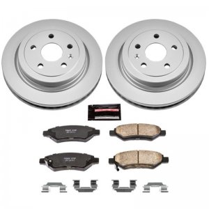 Chevrolet Camaro Brake Kit - Rear - PowerStop - Z17 Evolution Geomet Coated Rotors + Low-Dust Ceramic Pads - `10-`15