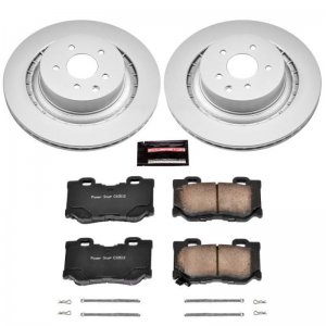 Nissan 350Z Brake Kit - Rear - PowerStop - Geomet Coated Rotors + Z17 Ceramic Pads - 2009