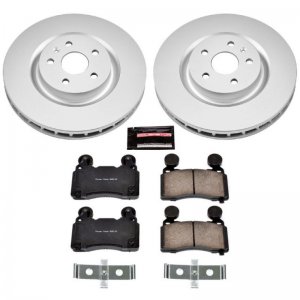 Chevrolet Camaro Brake Kit - Front - PowerStop - Geomet Coated Rotors + Z17 Ceramic Pads - `10-`15