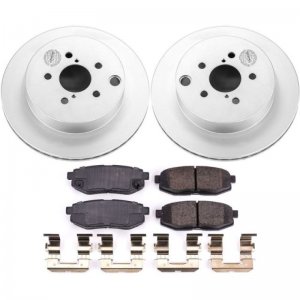 Subaru Forester Brake Kit - Rear - PowerStop - Geomet Coated Rotors + Z17 Ceramic Pads - `14-`18