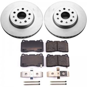 Chevrolet Camaro Brake Kit - Front - PowerStop - Z17 Evolution Geomet Coated Rotors + Ceramic Pads - `16-`21