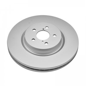 Subaru Forester Brake Rotor (1) - Front - PowerStop - Evolution Geomet Coated - Silver - `14-`18