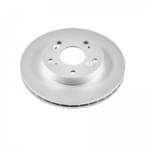 Acura RSX Brake Rotor (1) - Front - PowerStop - Evolution Geomet Coated - Silver - `02-`06