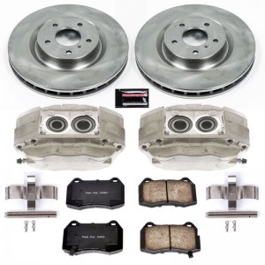 Nissan 350Z Brake Kit - Front - PowerStop - Autospecialty Rotors + Evolution Ceramic Pads + Non-Coated Calipers - `03-`08