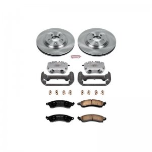 Ford Mustang Brake Kit - Front - PowerStop - Autospecialty Rotors + Evolution Ceramic Pads + Calipers - 2001