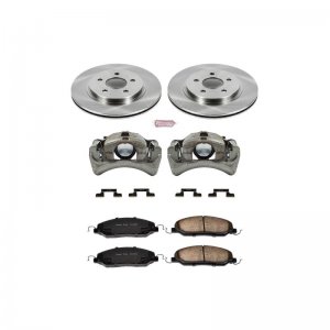 Ford Mustang Brake Kit - Rear - PowerStop - Autospecialty Rotors + Evolution Ceramic Pads + Replacement Calipers - `05-`11