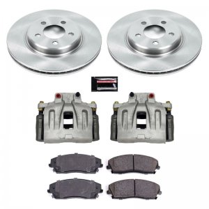 Dodge Challenger Brake Kit - Front - PowerStop - Autospecialty Rotors + Evolution Ceramic Pads + Replacement Calipers - `12-`20