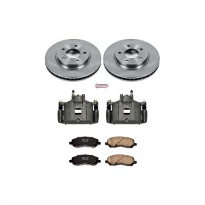 Mitsubishi Lancer Brake Kit - Front - PowerStop - Autospecialty Rotors + Evolution Ceramic Pads + Non-coated Calipers - `08-`17