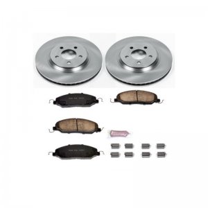 Ford Mustang Brake Kit - Front - PowerStop - Autospecialty Rotors + Z17 Evolution Plus Ceramic Pads - `05-`10