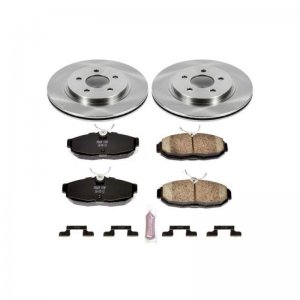 Ford Mustang Brake Kit - Rear - PowerStop - Autospecialty Rotors + Z17 Evolution Plus Ceramic Pads - `05-`11
