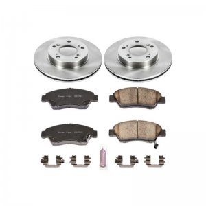 Acura RSX Brake Kit - Front - PowerStop - Autospecialty Rotors + Z17 Evolution Plus Ceramic Pads - `02-`06