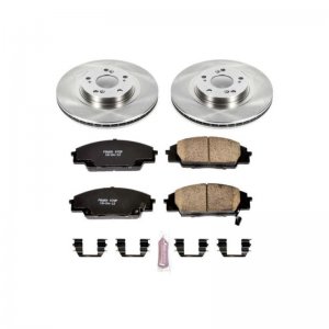 Acura RSX Brake Kit - Front - PowerStop - Z17 Evolution Plus Ceramic Pads + Autospecialty Rotors - `02-`06