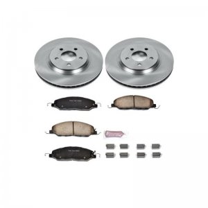 Ford Mustang Brake Kit - Front - PowerStop - Autospecialty Rotors + Z17 Evolution Plus Ceramic Pads - `11-`14