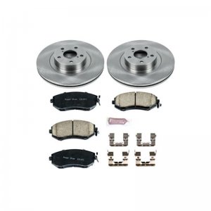 Subaru Forester Brake Kit - Front - PowerStop - Autospecialty Rotors + Z17 Evolution Plus Ceramic Pads - `10-`18