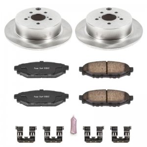 Subaru Forester Brake Kit - Rear - PowerStop - Autospecialty Rotors + Z17 Evolution Plus Ceramic Pads - `14-`18