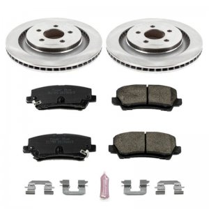 Ford Mustang Brake Kit - Rear - PowerStop - Autospecialty Rotors + Z17 Evolution Plus Ceramic Pads - `15-`19