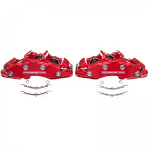 Chevrolet Corvette Brake Calipers (2) - Front - PowerStop - Performance Red Powder Coated - Red - `06-`13