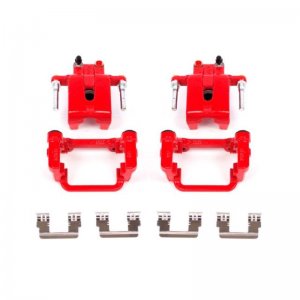 Dodge Challenger Brake Calipers - Rear - PowerStop - Red Powder Coated - Red - `11-`18