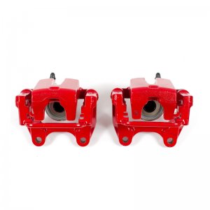 Dodge Challenger Brake Calipers - Rear - PowerStop - Floating Caliper with Bracket - Red - `09-`10