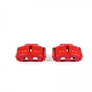 Chevrolet Corvette Brake Calipers - Front - PowerStop - Red Powder Coated Calipers - Red - `05-`13
