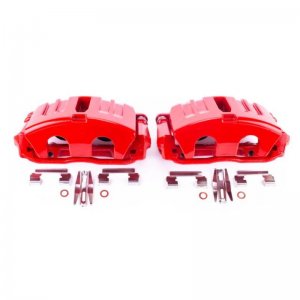 Chevrolet Corvette Brake Calipers - Front - PowerStop - Red Powder Coated - Red - `05-`13
