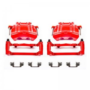 Dodge Challenger Brake Caliper - Front - PowerStop - Red Powder Coated - Red - `12-`17