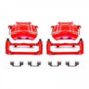 Dodge Challenger Brake Caliper - Front - PowerStop - Red Powder Coated - Red - `12-`17