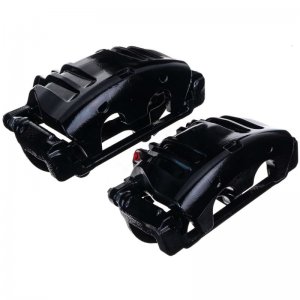 Dodge Charger Brake Calipers (2) - Front - PowerStop - High-Temp Black Powder Coated - Black - `06-`11