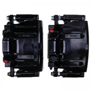 Dodge Charger Brake Calipers (2) - Front - PowerStop - High-Temp Black Powder Coated - Black - `06-`11