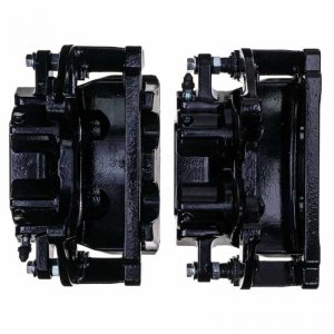 Dodge Charger Brake Calipers (2) - Front - PowerStop - High-Temp Black Powder Coated - Black - `06-`11