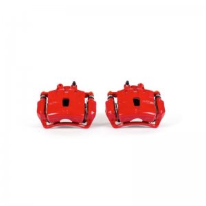 Chevrolet Camaro Brake Calipers - Front - PowerStop - Red Powder Coated - Red - `10-`15
