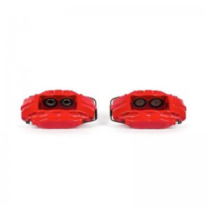 Chevrolet Camaro Brake Calipers - Front - PowerStop - Red Powder Coated - Red - `10-`15