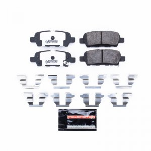 Nissan 350Z Brake Pads + Rotors - Rear - PowerStop - Z26 Extreme Street + Carbon-Fiber Ceramic - `03-`09