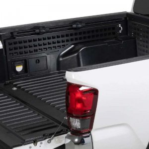 Toyota Tacoma Molle Panel - Driver Side - Putco - Truck Bed Storage Organizing System - Mini-textured Black - `19-`21