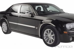 Chrysler 300 Fender Trim - Putco - Stainless Steel - Polished Stainless steel or Black platinum - `05-`10