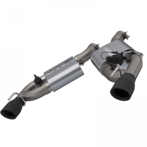 Chevrolet Camaro SS Performance Exhaust - Rear - QTP - Screamer Axle Back Dual Tip - Black - `16-`24