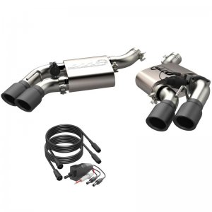 Chevrolet Camaro SS Performance Exhaust - Rear - QTP - Screamer Axle Back Quad Tip - Black - `16-`24