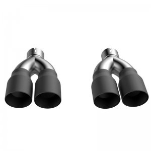 Dodge Challenger Performance Exhaust - QTP - Exhaust Tips - Black - `15-`23