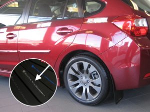 Subaru Impreza Mud Flaps - Rally Armor - UR Series - Black - `12-`16