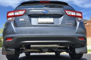 Subaru Impreza Mud Flaps - Rally Armor - UR Red Flap/White Logo - Red - `17-`23