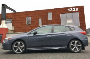 Subaru Impreza Mud Flaps - Rally Armor - UR Red Flap/White Logo - Red - `17-`23