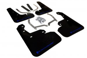 Subaru Impreza Mud Flaps - Rally Armor - UR Black w/ Blue Logo - Black - `17-`23