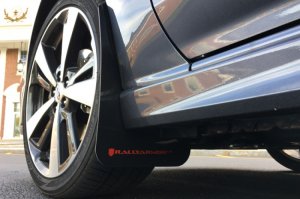 Subaru Impreza Mud Flaps - Rally Armor - UR Red Flap/White Logo - Red - `17-`23