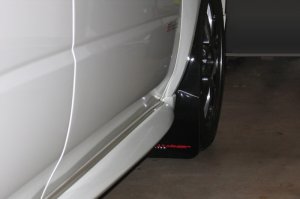Subaru WRX Mud Flap - Front + Rear - Rally Armor - UR Series - Black/Red Logo - `02-`07