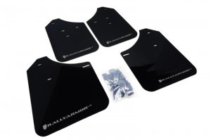 Subaru WRX Mud Flaps - Front + Rear - Rally Armor - UR Series - Black - `02-`07