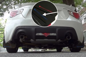 Subaru BRZ Mud Flap Kit - Front + Rear - Rally Armor - UR Series - Black/Blue Logo - `13-`17